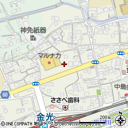 岡山県浅口市金光町占見新田527周辺の地図