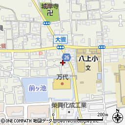 大阪府堺市美原区大饗147-8周辺の地図