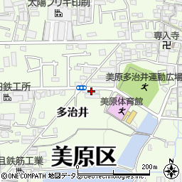 大阪府堺市美原区多治井99周辺の地図