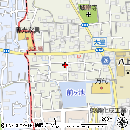 大阪府堺市美原区大饗146-30周辺の地図