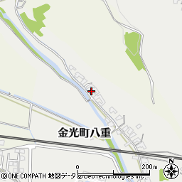 岡山県浅口市金光町八重114周辺の地図