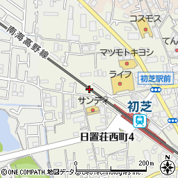 大阪府堺市東区日置荘西町4丁4周辺の地図