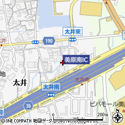 大阪府堺市美原区太井605周辺の地図