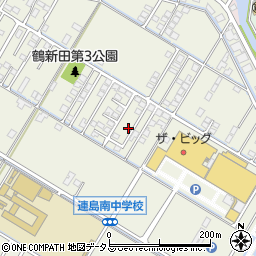 岡山県倉敷市連島町鶴新田1117-34周辺の地図