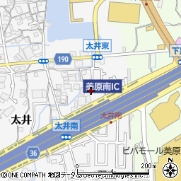 大阪府堺市美原区太井607-4周辺の地図