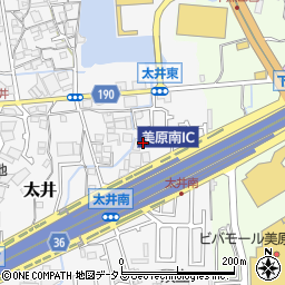 大阪府堺市美原区太井583-1周辺の地図