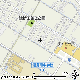 岡山県倉敷市連島町鶴新田1117-4周辺の地図