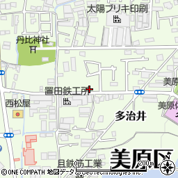 大阪府堺市美原区多治井127周辺の地図