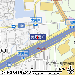 大阪府堺市美原区太井609-1周辺の地図
