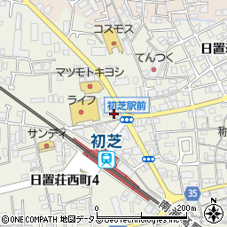 大阪府堺市東区日置荘西町1丁12周辺の地図