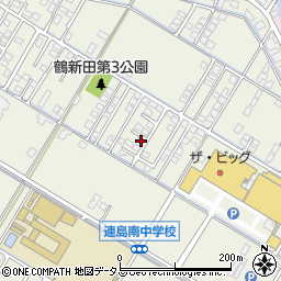 岡山県倉敷市連島町鶴新田1117-7周辺の地図