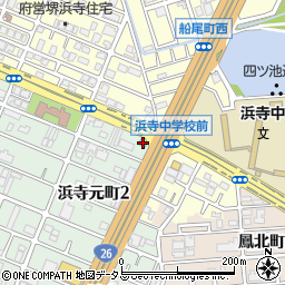 元祖豚丼屋ＴＯＮＴＯＮ　浜寺店周辺の地図