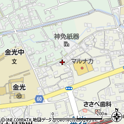 岡山県浅口市金光町占見新田537周辺の地図