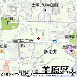 大阪府堺市美原区多治井117周辺の地図
