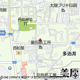 大阪府堺市美原区多治井135-1周辺の地図