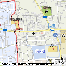 大阪府堺市美原区大饗146-9周辺の地図