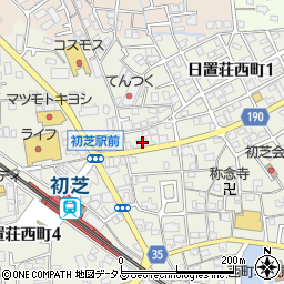 関西みらい銀行初芝支店 ＡＴＭ周辺の地図