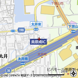 大阪府堺市美原区太井601-4周辺の地図