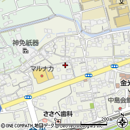 岡山県浅口市金光町占見新田530周辺の地図