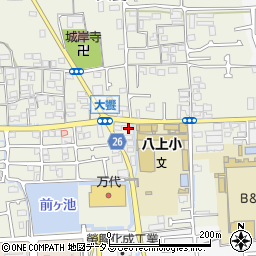大阪府堺市美原区大饗140-4周辺の地図