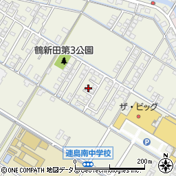岡山県倉敷市連島町鶴新田1117-8周辺の地図