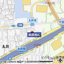 大阪府堺市美原区太井583-7周辺の地図