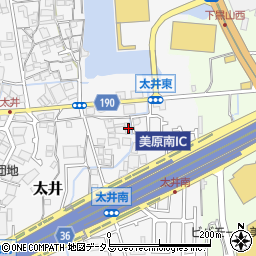 大阪府堺市美原区太井574-4周辺の地図