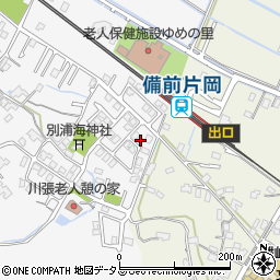 川張団地集会所周辺の地図