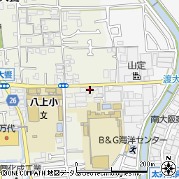 大阪府堺市美原区大饗101周辺の地図