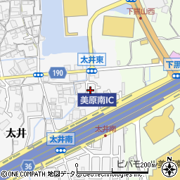 大阪府堺市美原区太井583-6周辺の地図