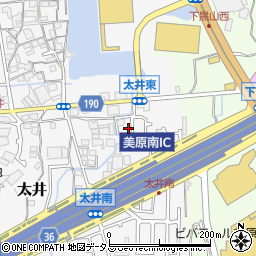 大阪府堺市美原区太井583-12周辺の地図