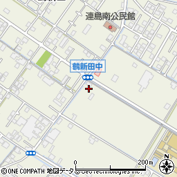 岡山県倉敷市連島町鶴新田1281-3周辺の地図