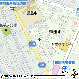 社会福祉法人Ｐ．Ｐ．Ｐ．　Ｐ．Ｐ．Ｐ．マンション倉敷グループホーム神田１号周辺の地図
