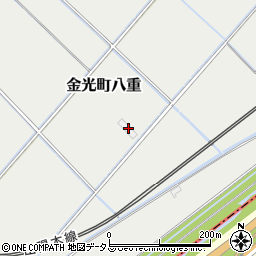 岡山県浅口市金光町八重456周辺の地図