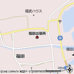 小豆島町福田出張所周辺の地図