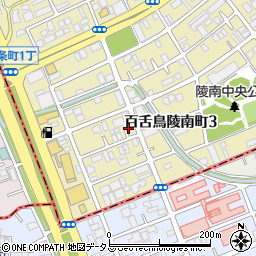 大阪府堺市北区百舌鳥陵南町3丁442周辺の地図