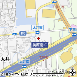 大阪府堺市美原区太井601-10周辺の地図