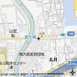 大阪府堺市美原区太井349周辺の地図