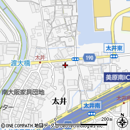 大阪府堺市美原区太井338-甲周辺の地図