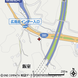 広島県広島市安佐北区安佐町飯室1956-3周辺の地図