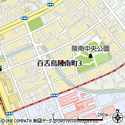 大阪府堺市北区百舌鳥陵南町3丁周辺の地図