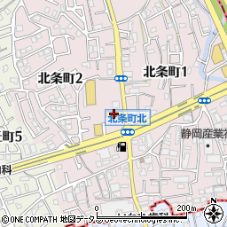 牛庵上野芝店周辺の地図