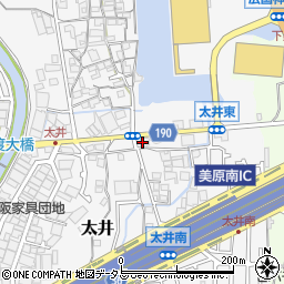 大阪府堺市美原区太井575-2周辺の地図