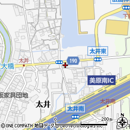 大阪府堺市美原区太井575-1周辺の地図