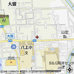 大阪府堺市美原区大饗99-1周辺の地図