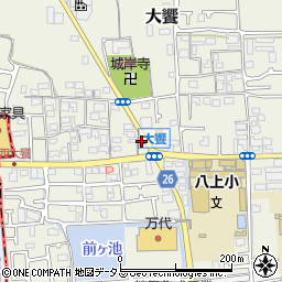 大阪府堺市美原区大饗164周辺の地図