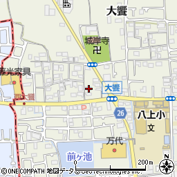 大阪府堺市美原区大饗152-2周辺の地図