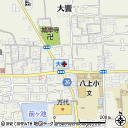 大阪府堺市美原区大饗163-1周辺の地図