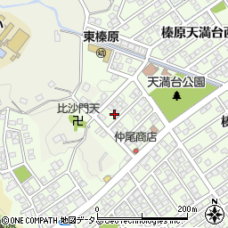 奈良県宇陀市榛原天満台西2丁目周辺の地図