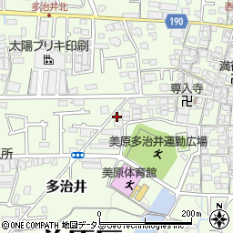 大阪府堺市美原区多治井105-8周辺の地図